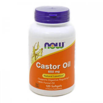 Кетамін, Castor Oil, Now Foods, 650 мг, 120 капсул