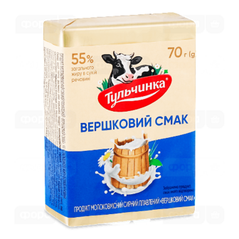 Продукт сирний плавлений «Тульчинка» «Вершковий смак» 55%