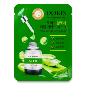 Маска для обличчя Doris Real Essence Aloe тканинна