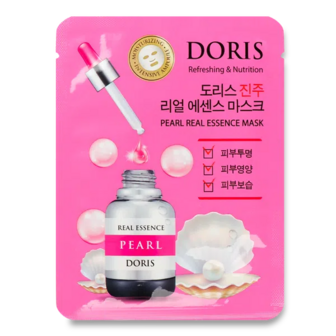 Маска для обличчя Doris Real Essence Pearl тканинна