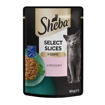 Вологий корм для котів Sheba Select Slices pouch 85 г - лосось