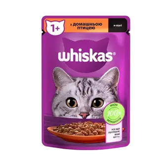 Вологий корм для котів Whiskas pouch 85 г - домашня птиця