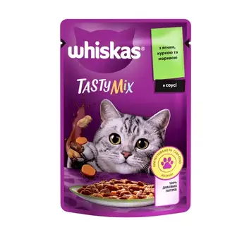 Вологий корм для котів Whiskas Tasty Mix pouch 85 г - асорті