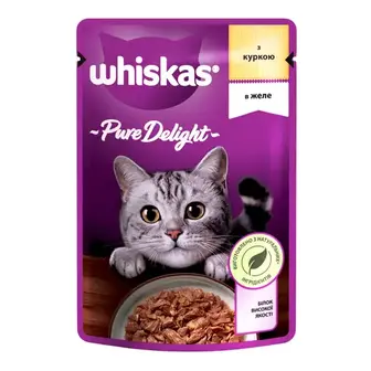 Вологий корм для котів Whiskas Pure Delight pouch 85 г - курка