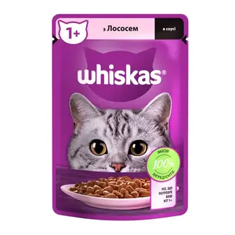 Вологий корм для котів Whiskas pouch 85 г - лосось