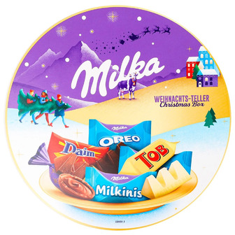 Цукерки Milka Різдвяне асорті 8 смаків 198 г (7622202043451)