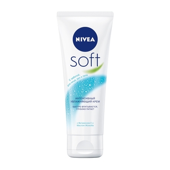 Крем 75 мл Nivea Soft інтенсивний зволожуючий для обличчя, рук і тіла 