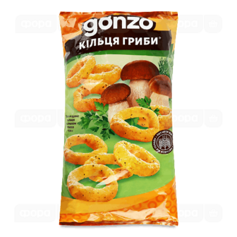 Кільця кукурудзяні Gonzo зі смаком грибів