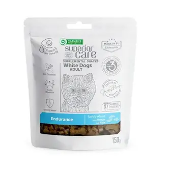 Ласощі для собак Nature's Protection Lifestyle Superior Care White Dogs Endurance 150 г - комахи