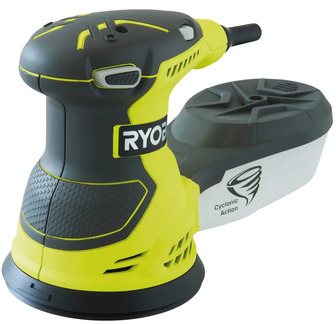 Шліфувальна машина ексцентрикова Ryobi ROS300, 93х185 мм, 300 Вт, 0-13000 об/хв, 2.3 кг