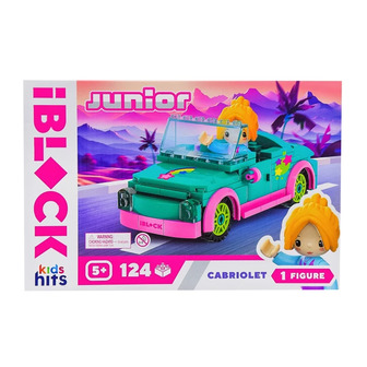 Конструктор IBlock Junior Kids hits Кабріолет 124 деталі (4897126752557)