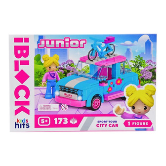 Конструктор IBlock Junior Kids hits Міський автомобіль 173 деталі (4897126752359)