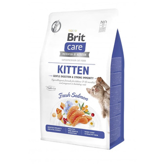 Сухий корм Brit Care Cat by Nutrition Kitten Gentle Digestion Strong Immunity для кошенят, з лососем, 7 кг