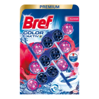 Блок туалетний Bref Color Aktiv «Квіткова свіжість», 3*50г