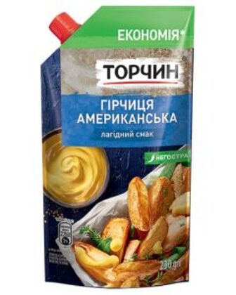 Гірчиця Американська дойпак Торчин 230г