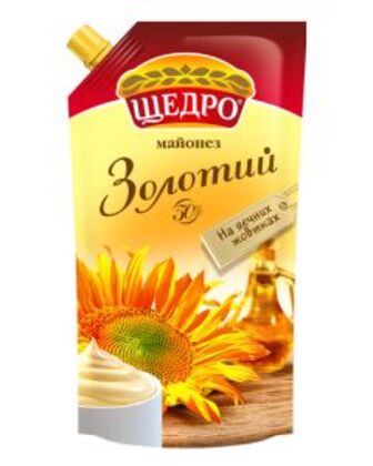 Майонез золотий 50%Щедро 550гр д/п