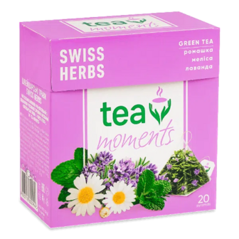 Чай зелений Tea Moments Swiss Herbs