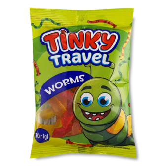 Цукерки Vale Tinky Travel Worms желейні