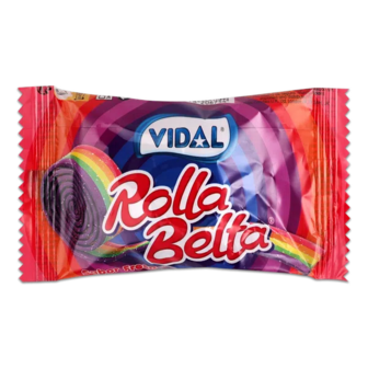 Цукерки Vidal Rolla belta Rainbow желейні