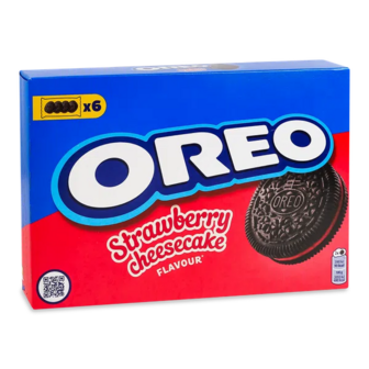 Печиво Oreo з какао зі смаком полуниці та чизкейку