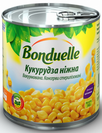 Кукурудза Bonduelle ніжна вакуумована 425мл