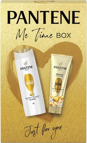 Подарунковий набір Pantene Інтенсивне Відновлення: Шампунь 400 мл + Бальзам-ополіскувач 3-в-1 Miracle Serum 200 мл