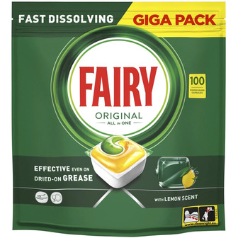 Капсули для посудомийних машин Fairy Original Все-в-1, 100 шт. (8700216237383)
