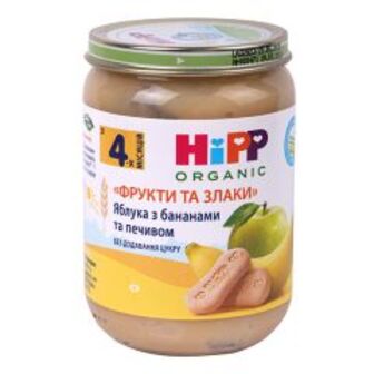 Пюре Hipp яб.банан.а та печиво 190г
