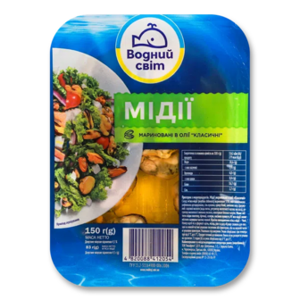 М’ясо мідій Водний світ класичні (150г)