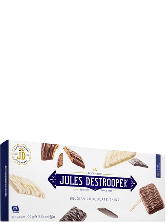 Печиво в шоколаді Belgian Chocolate Thins, Jules Destrooper, 100г