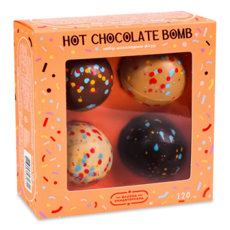 Набір шоколадних фігур Hot chocolate bomb