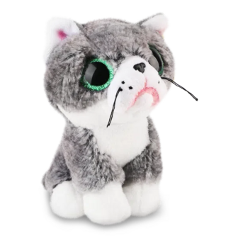 Іграшка м'яка TY Beanie Boos Cірий котик