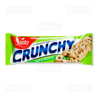 Батончик Sante Crunchy мюслі з горіхами-мигдалем (35г)