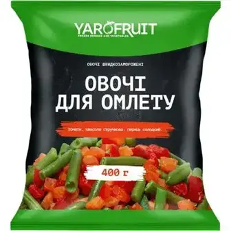 Суміш Yarofruit Овочі для омлету 400 г