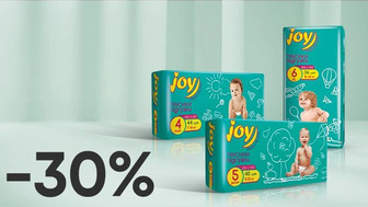 -30% на дитячі підгузки-трусики Joy