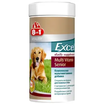 Вітаміни для літніх собак 8in1 Excel «Multi Vitamin Senior» 70 таблеток (мультивітамін)