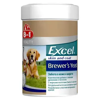 Пивні дріжджі 8in1 Excel «Brewers Yeast» 1430 таблеток (для шкіри та шерсті) - dgs