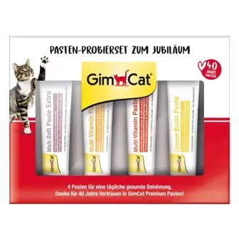 Набір паст для котів GimCat Pasten-Probierset Zum Jubilaum 4х15 г