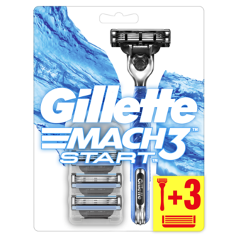 Бритва 1 шт Gillette Mach-3 start + 2 змінні касети 