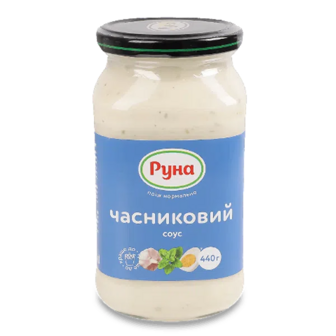 Соус Руна часниковий майонезний