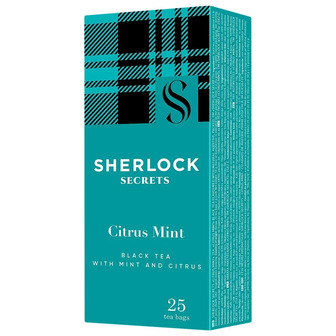 Чай чорний Sherlock Secrets Citrus Mint з цитрусом та м'ятою 2 г х 25 шт (4823118601138)