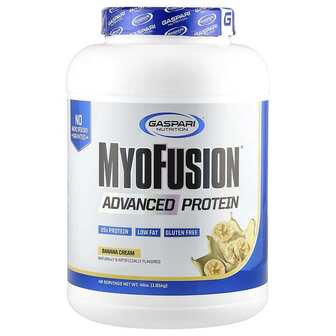 Gaspari Nutrition, MyoFusion, покращений протеїн, банановий крем, 1,81 г (4 фунти)