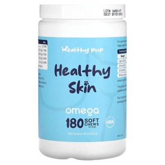 Healthy Pup, Healthy Skin, Omega, для собак, 180 м’яких жувальних таблеток, 513 г (18 унцій)