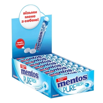 Жувальна гумка 16 г Mentos Purefresh Roll М'ята 