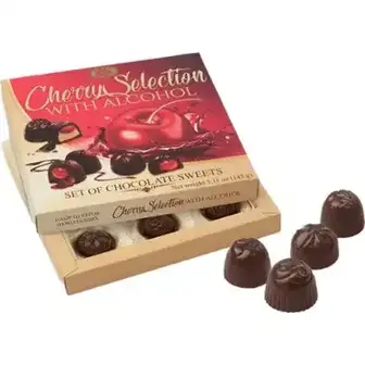 Цукерки ХБФ Cherry Selection with alcohol 145 г