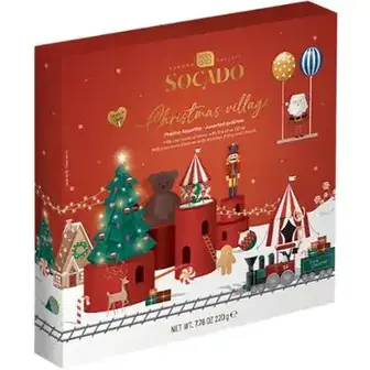 Цукерки Socado Christmas Village праліне 220 г