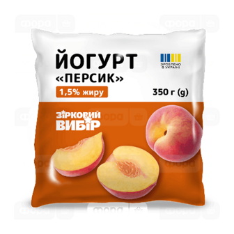 Йогурт Зірковий вибір з наповн персик 1,5% п/е