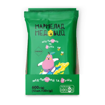 Мармелад PREMIA мед липовий та груша, 50г (50г)