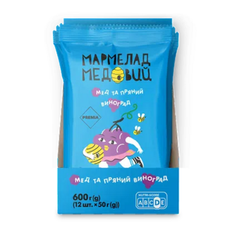 Мармелад PREMIA мед та пряний виноград, 50г (50г)