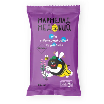 Мармелад PREMIA мед, чорна смородина та лаванда, 50г (50г)